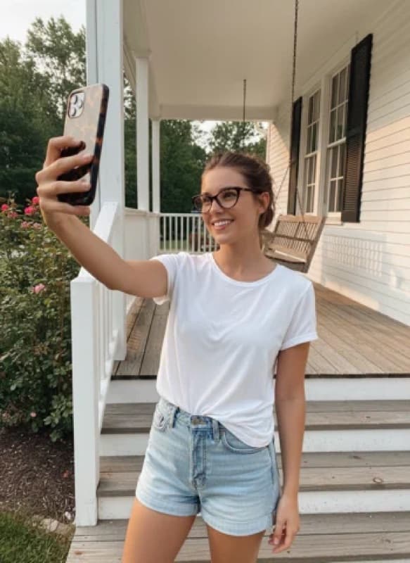 Nudifier app example - original photo before processing